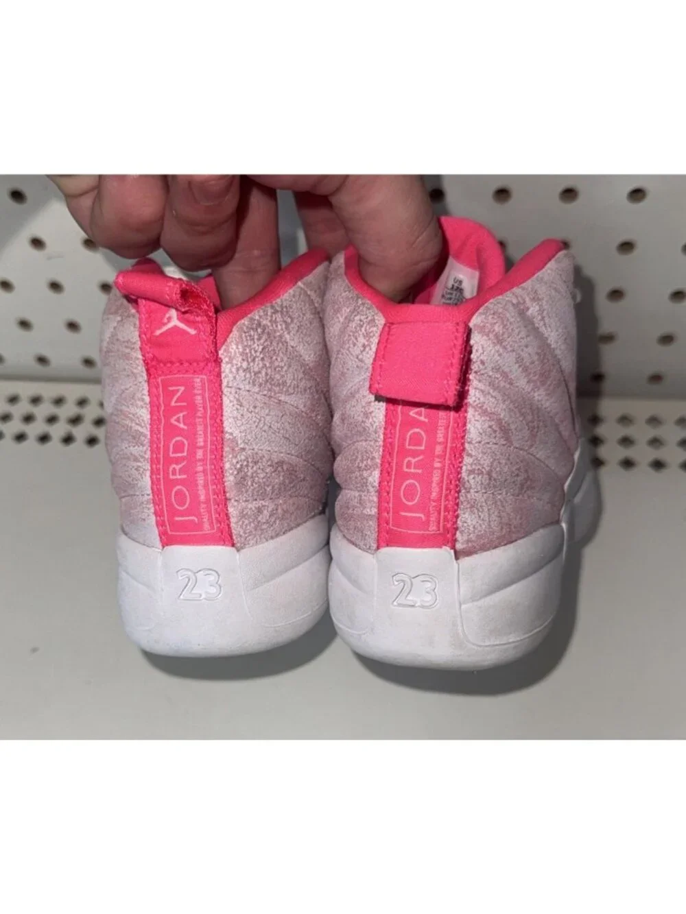 Jordan 12 Retro PS Arctic Pink Toddler Basketball Shoes Size 12C 510816-101